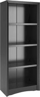 CorLiving - Quadra 3-Shelf Bookcase - Black