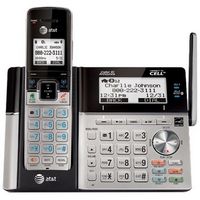 AT&amp;T - TL96423 DECT 6.0 Expandable Cordless Phone with Bluetooth&#174; Connect to Cell&#174; with 4 Handset...