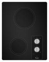 Whirlpool - 14&quot; Electric Cooktop - Black