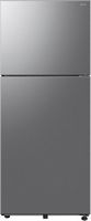 Samsung - 18 cu. ft. Top Freezer Refrigerator with Ice Maker - Stainless Steel