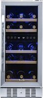 NewAir - 29-Bottle Wine Cooler - Stainless Steel