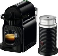 Nespresso - Inissia Espresso Machine with Aeroccino Milk Frother by DeLonghi - Intense Black