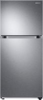 Samsung - 17.6 cu. ft. Top-Freezer Refrigerator with FlexZone - Stainless Steel