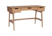 Linon Home Décor - Rangall 3-Drawer Rattan Desk - Natural