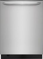 Frigidaire - Gallery 24" Top Control Built-In Dishwasher with Stainless Steel Tub, 49 dba - Stain...