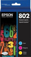 Epson - 802 Standard Capacity Ink Cartridges - Cyan/Magenta/Yellow