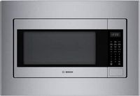 Bosch - 300 Series 2.1 Cu. Ft. Built-In Microwave with Sensor Cooking - Stainless Steel