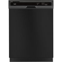 Whirlpool - 24&quot;&#160;Front Control Built-In Dishwasher with 1-Hour Wash Cycle, 55dBA - Black
