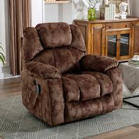 Bestier - 40.6" Oversize Power Lift Recliner Chair with Massage and Heating - Brown