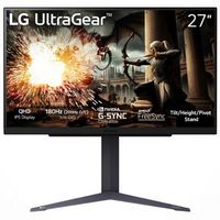 LG - UltraGear 27" IPS LED QHD 180Hz 1ms G-SYNC Compatible and AMD Freesync Gaming Monitor with H...