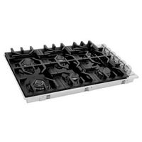 ZLINE - 36&quot; Gas Cooktop with 6 Gas Burners and Porcelain Top - Black