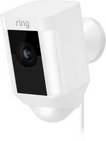 Ring - Spotlight Cam Wired (Plug-In)- White - White