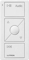 Lutron - Caseta Wireless Pico Smart Remote for Audio, Works with Sonos - White