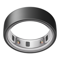 Oura Ring 4 - Smart Ring - Size Before You Buy with Oura Ring 4 Sizing Kit - Size 15 - Stealth