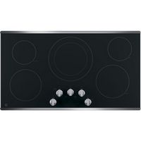 GE - 36" Built-In Electric Cooktop - Stainless Steel