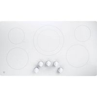 GE - 36" Built-In Electric Cooktop - White