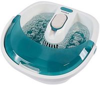 Homedics - Bubble Foot Spa with Heat Boost Power - White/Gray