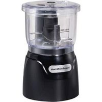 Hamilton Beach - Stack & Press 3-Cup Food Chopper - Black