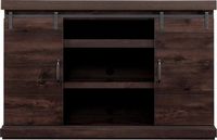 Bell%27O - Barn Door TV Stand for Most TVs up to 60&quot; - Weathered Pine