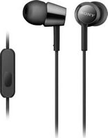 Sony - EX155AP EX Series Wired In-Ear Headphones - Black