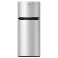 Whirlpool - 18 Cu. Ft. Wide Refrigerator Compatible With The EZ Connect Icemaker Kit - Stainless ...
