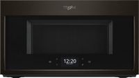 Whirlpool - 1.9 Cu. Ft. Convection Over-the-Range Microwave - Black Stainless Steel