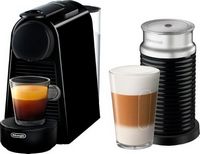 Nespresso - Essenza Mini  Espresso Machine by De%27Longhi with Aeroccino Milk Frother - Piano Black