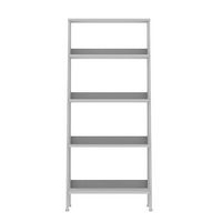 Walker Edison - 55&quot; Leaning Ladder 4-Shelf Bookcase - White
