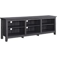 Modern 70&quot; Open 6 Cubby Storage TV Stand for TVs up to 80&quot;