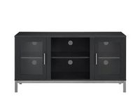 Walker Edison - Urban Modern TV Stand for Most TVs Up to 60&quot; - Black