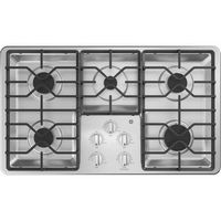 GE - 36&quot; Built-In Gas Cooktop - Stainless steel