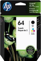 HP - 64 2-Pack Standard Capacity Ink Cartridges - Black/Tri-color