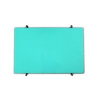 Floortex - Glass Magnetic Grid Board 30" x 40" - Teal