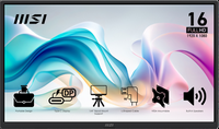 MSI - Pro MP165 E6 15.6" LCD FHD 60Hz 4ms Adaptive Sync Monitor with Built-in Speakers (DisplayPo...