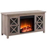 Portland Log Fireplace TV Stand for Most TVs up to 55"