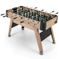 Costway 54&quot; Foosball Table with 2 Balls &amp; 26 Players 2 Bead Style Scorers for Game Rooms - Natural
