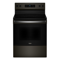 Whirlpool - 5.3 Cu. Ft. Freestanding Electric Range with Cooktop Flexibility - Black Stainless Steel