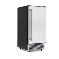 NewAir - 80-Lb. Built-In Clear Ice Maker with Fingerprint Resistant Door - Stainless Steel