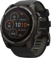 Garmin - fēnix 8 Solar Sapphire GPS Smartwatch 51mm Fiber-reinforced polymer - Carbon Gray DLC Ti...