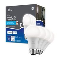 Cync - Reveal A19 Smart LED Light Bulbs (4 Pack) - White