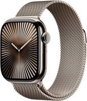 Apple Watch Series 10 (GPS+Cellular) 42mm Titanium Case with Natural Milanese Loop - Natural (AT&amp;...