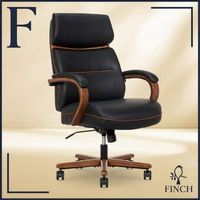 Finch - Neo Two Retro-Modern Mid-Back Office Chair - Black