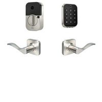 Yale - Assure Lock 2 Touch Key-Free Keypad with Wi-Fi and Norwood Lever - Satin Nickel