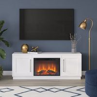 Cove Log Fireplace TV Stand for Most TVs up to 75"