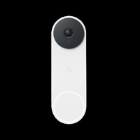 Google - Nest Doorbell (wired, 3rd gen) - Latest Model - 2K Video and Gemini - Snow