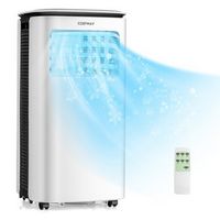 Costway 6500 BTU Air Cooler 3 in 1 Portable Air Conditioner Cools up to 350 sq.ft w/Fan & Dehumid...