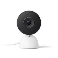 Google - Nest Cam Indoor (wired, 3rd gen) - Latest Model - 2K Video and Gemini - Snow