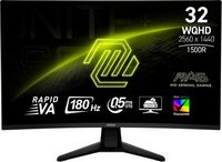 MSI - MAG32CQ6F 32" Curved Wild QHD 180Hz 0.5ms Adaptive Sync Gaming Monitor withHDR400(DisplayPo...