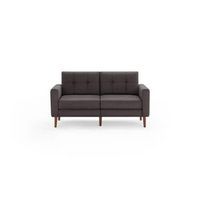 Burrow - Mid-Century Nomad Loveseat - Charcoal