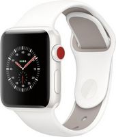 Apple Watch Edition (GPS + Cellular) 38mm White Ceramic Case with Soft White/Pebble Sport Band - ...